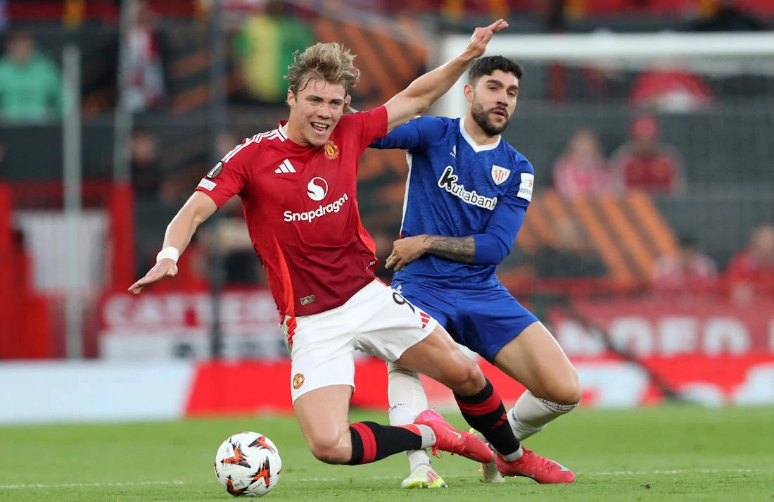 Rasmus Hojlund i Unai Nunez