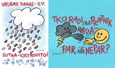 meteokarikatura, Foto: Dragutin Dado Kovačević/HRT