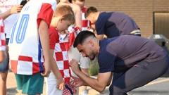 Druženje s navijačima ispred hotela