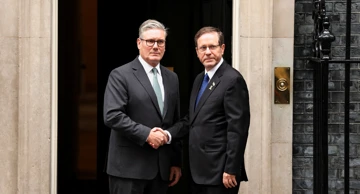 Keir Starmer i Isaac Herzog