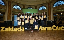 Dobitnici stipendija s Marinom Čilićem, Foto: Ronald Gorsic/CROPIX