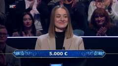 Anđela Begonja, Foto: Tko želi biti milijunaš?/HRT