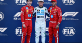  Charles Leclerc, Lando Norris, Lewis Hamilton