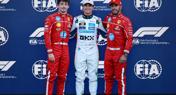  Charles Leclerc, Lando Norris, Lewis Hamilton