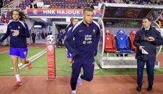 Zagrijavanje igrača uoči utakmice, Foto: Šime Zelić/PIXSELL
