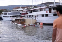 Split: Trajekt udario u dva broda, jedan potonuo , Foto: Ivo Cagalj/Pixsell
