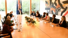 Predsjednik Milanović s izaslanstvom otočne Lige protiv raka, Foto: Filip Glas/Ured predsjednika Republike Hrvatske 