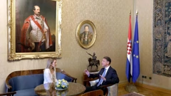 Jandrokovic primio predsjednicu Europskog parlamenta Metsolu, Foto: Patrik Macek/PIXSELL