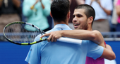Carlos Alcaraz i Novak Đoković  