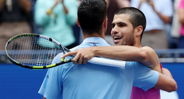 Carlos Alcaraz i Novak Đoković  