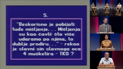 Srijeda, 13. svibnja na Prvom , Foto: Potjera za kvizom/dokumentarni film 