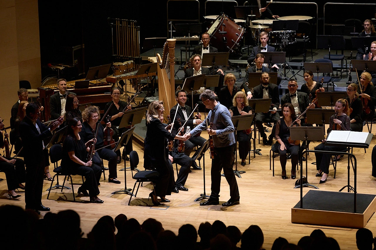 Simfonijski orkestar HRT-a, Mirjam Pustički Kunjko, Roman Simović, Foto: Kristijan Cimer/Kulturni centar Osijek