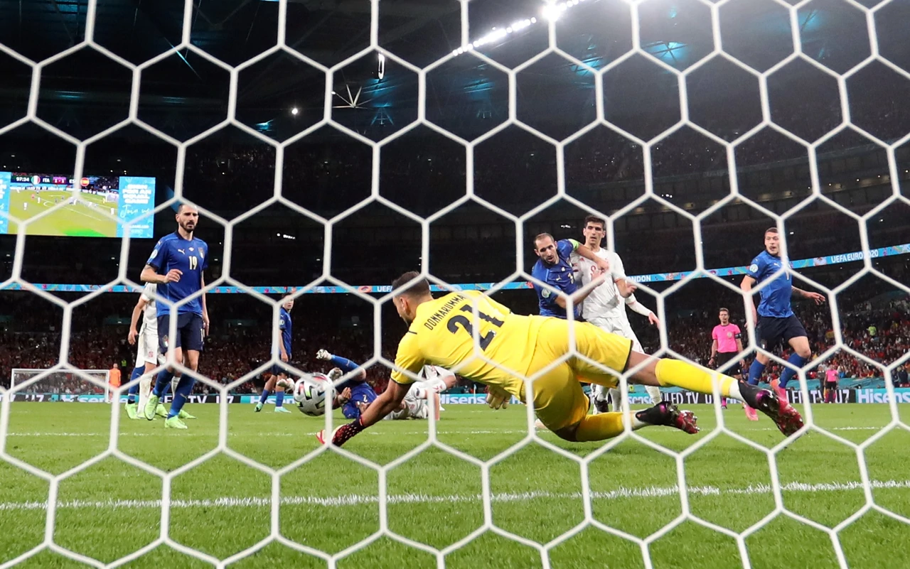 Donnarumma brani udarac Olma, Foto: Carl Recine/REUTERS