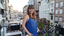 Gina Picinić na balkonu Radio Rijeke