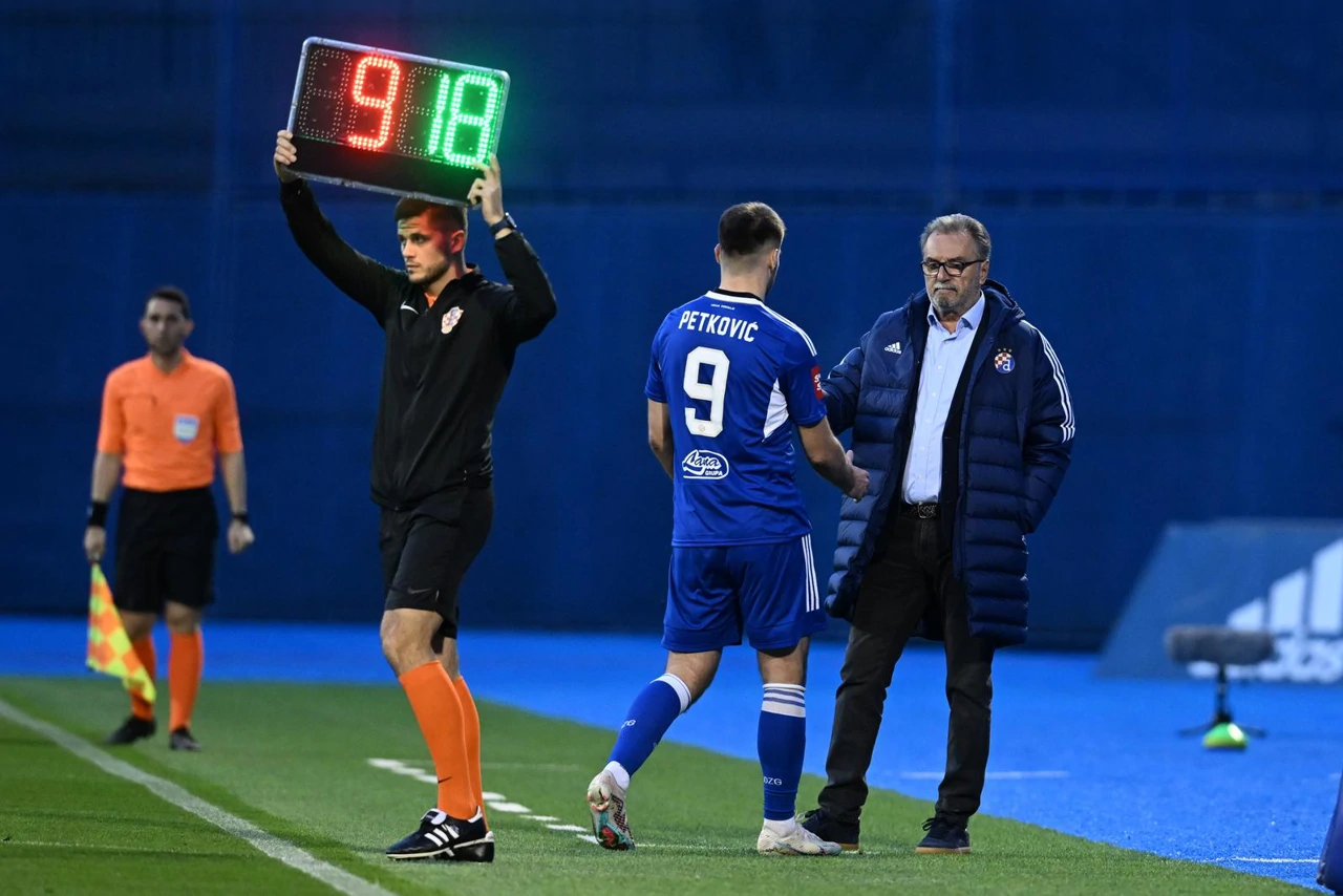 Dinamo - Rijeka. Bruno Petković