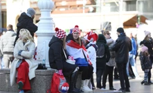 Navijači na  Trgu bana Jelačića, Foto: Slaven Branislav Babic /PIXSELL