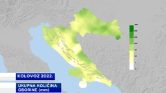 količina oborine u kolovozu 2022., Foto: DHMZ/HTV/HRT