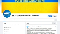 Facebook objava HDZ-a