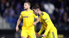 Luka Ivanušec slavi gol, Foto: Marko Prpić/PIXSELL
