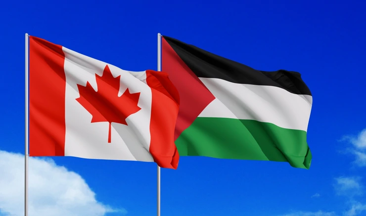 Kanadska i palestinska zastava