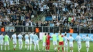 Slavlje igrača Rijeke nakon pobjede protiv PAOK-a