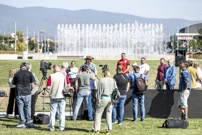 Konferencija za medije kraj fontana, Foto: Slavko Midžor/PIXSELL