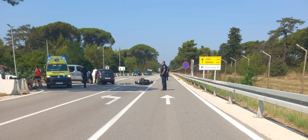 Kod zračne luke Zadar oboren motorist