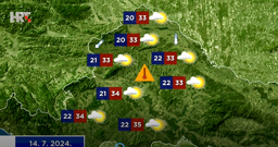 Vremenska prognoza, Foto: HTV/HRT
