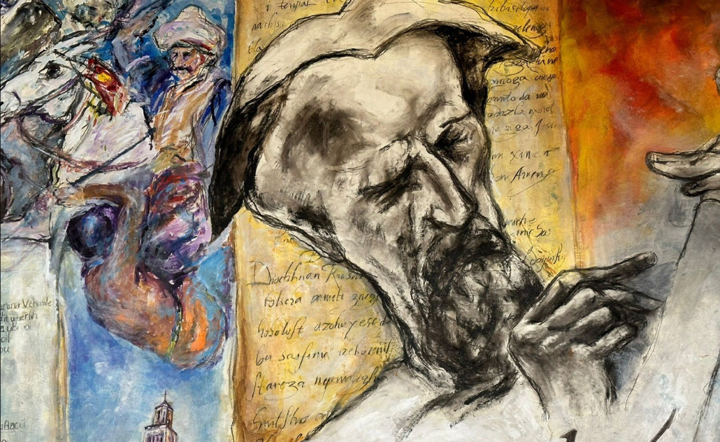 Motiv s novog svečanog zastora HNK Zagreb, nazvanog "Judita", čiji je autor Zlatko Kauzlarić Atač