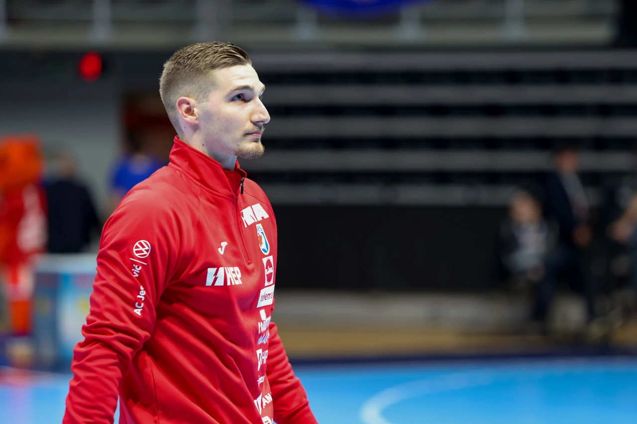 Dominik Kuzmanović na današnjem susretu, Foto: Sime Zelic/PIXSELL