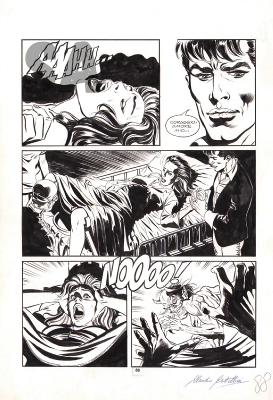 Tabla stripa "Dylan Dog" crtača Claudija Castellinija