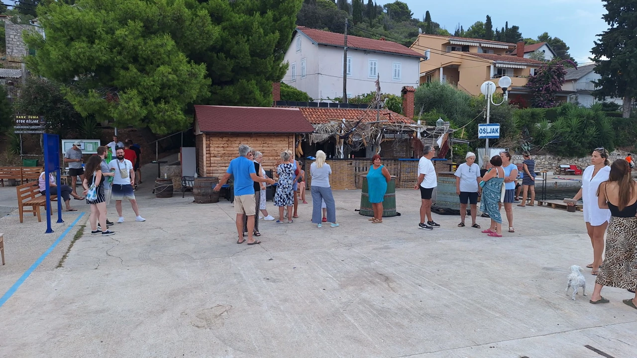 Mještani Ošljaka prosvjedovali su jutros , Foto: Mihovil Valčić/.