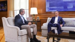 Grčki premijer Kyriakos Mitsotakis i Aleksander Čeferin