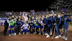 Hajdukovci nakon pobjede u derbiju