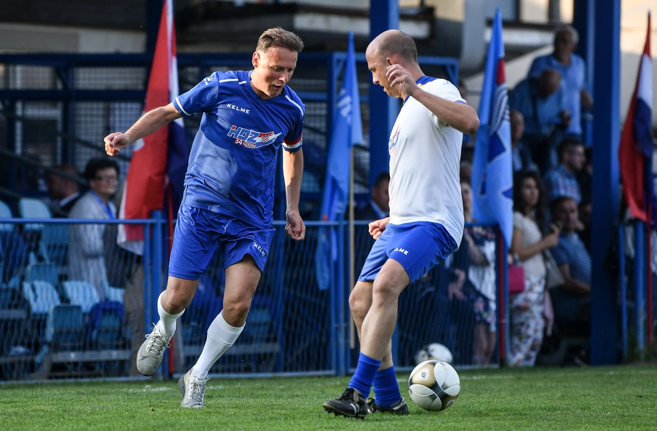 Tradicionalna nogometna utakmica povodom obilježavanja obljetnice HDZ-a, Foto: Josip Regovic /Pixsell
