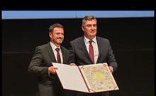 Andrija Handler i predsjednik RH Z. Milanović, Foto: Filip Glas/Ured Predsjednika RH