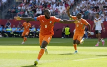 Kessie slavi pogodak za Obalu Bjelokosti, Foto: Kevin Sousa/IMAGN IMAGES via Reuters