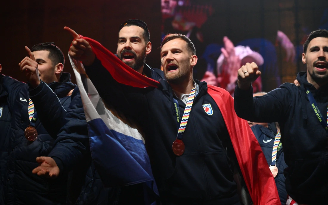 Doček za brončane rukometaše, Foto: Goran Mehkek/CROPIX