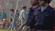 13. svibnja 1990. - Neodigrana utakmica Dinama i Crvene zvezde, Foto: HTV/HRT