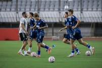 Zagrijavanje uoči utakmice, Foto: Zvonimir Barisin/PIXSELL