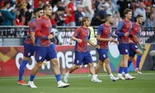 Zagrijavanje uoči utakmice, Foto: Joao Rico/PIXSELL