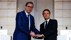 Aleksandar Vučić i Emmanuel Macron