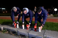 Vatreni zapalili svijeće u Vukovarskoj, Foto: Drago Sopta/HNS