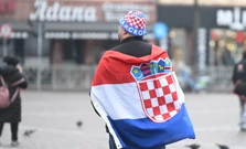 Hrvatski navijač u Mannheimu, Foto: Ante Čizmić/CROPIX