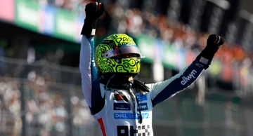 Lando Norris u slavlju