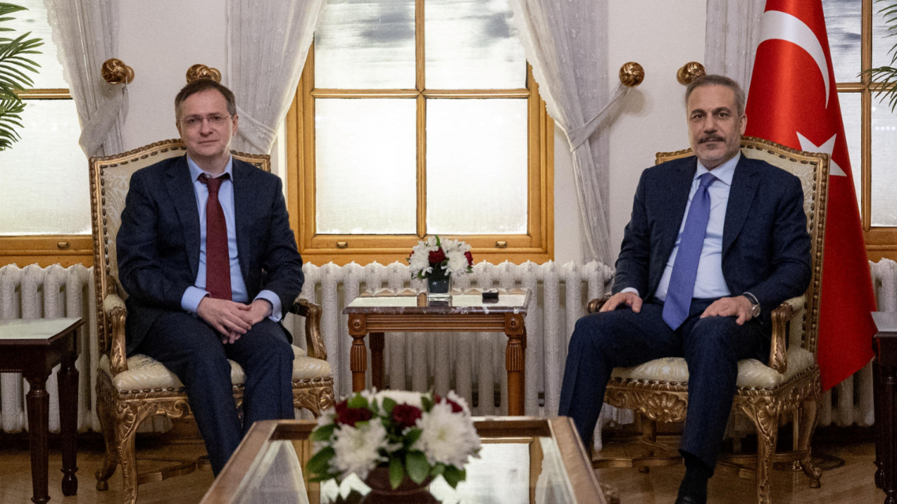 Turski ministar vanjskih poslova Hakan Fidan i šef ruske delegacije Vladimir Medinski