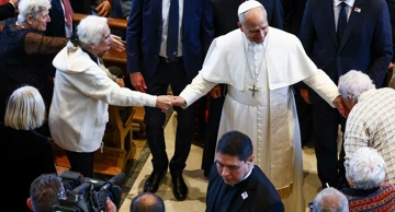 Papa Lav XIV. u Domu sestara Malih službenica siromašnih