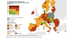 ECDC je objavio novu koronakartu prem akojoj je Hrvatska u crvenom.