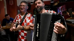 Navijači Hrvatske u Pragu