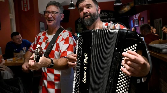 Navijači Hrvatske u Pragu